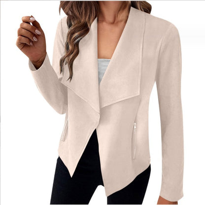 Suède effen blazer 2024 | Cadence