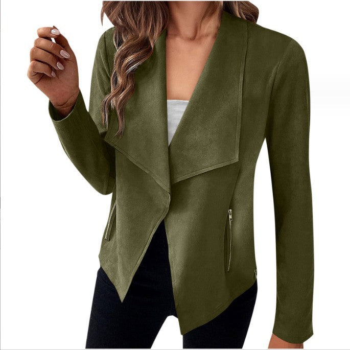 Suède effen blazer 2024 | Cadence