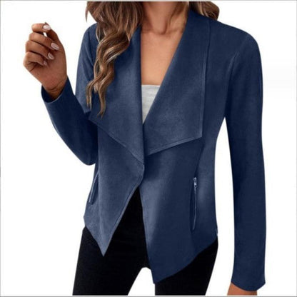 Suède effen blazer 2024 | Cadence