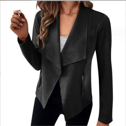 Suède effen blazer 2024 | Cadence