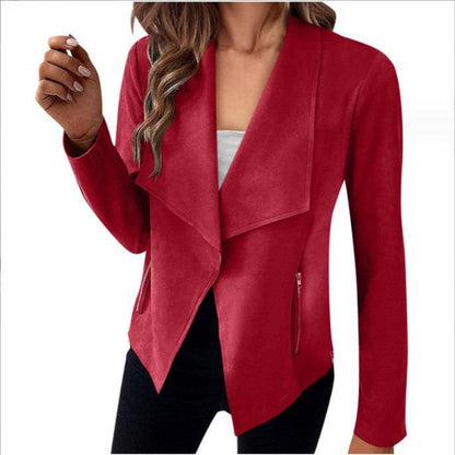 Suède effen blazer 2024 | Cadence