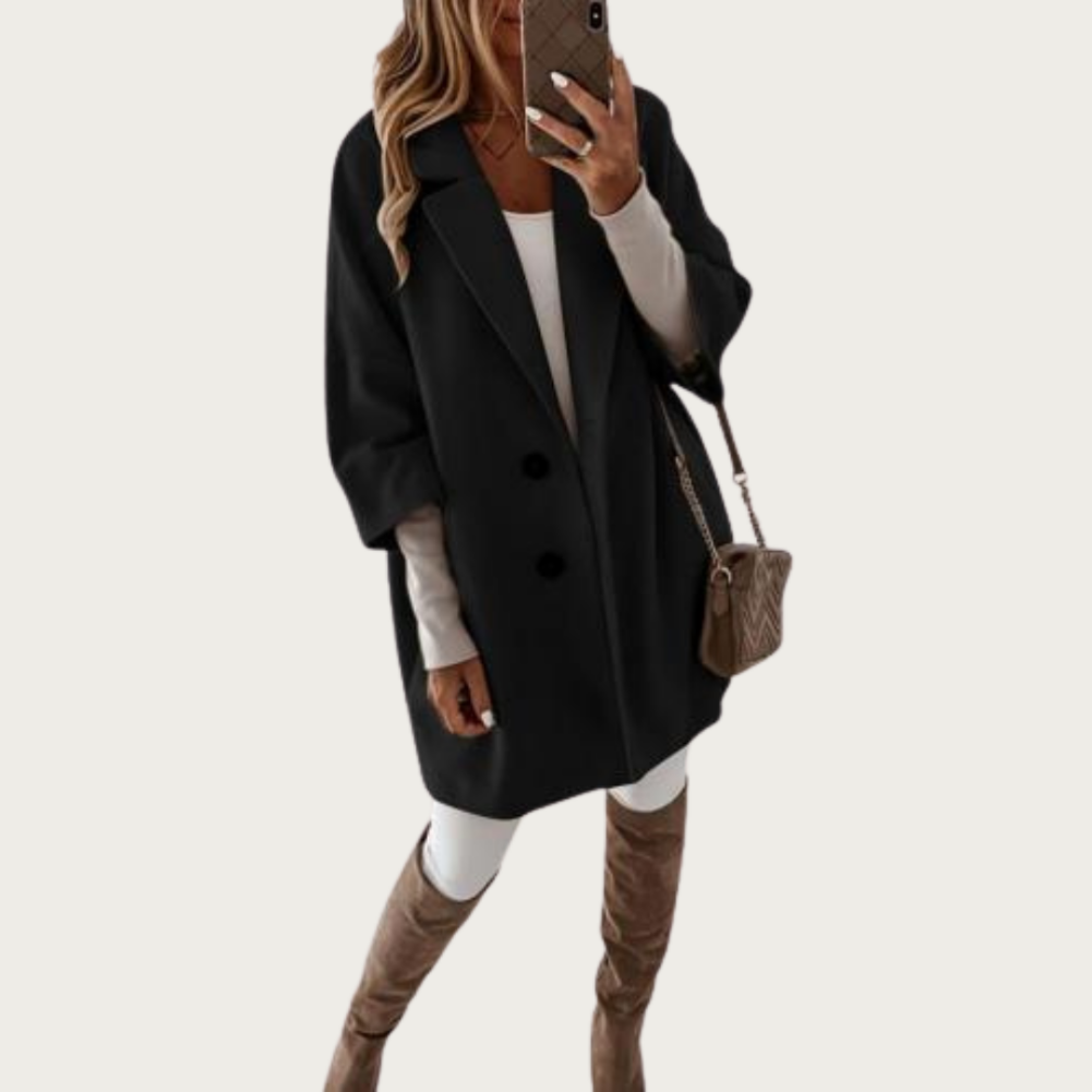 Dames stijlvolle winter trenchcoat | Cecile