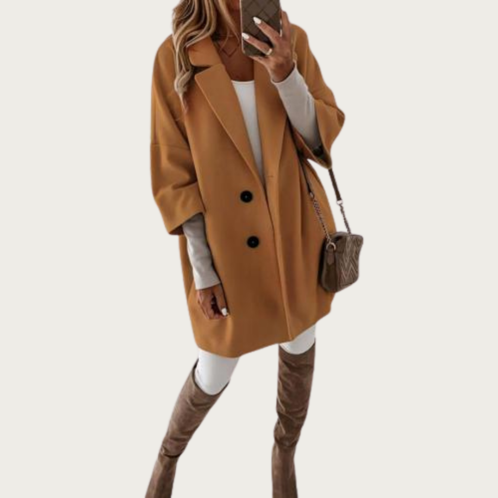 Dames stijlvolle winter trenchcoat | Cecile