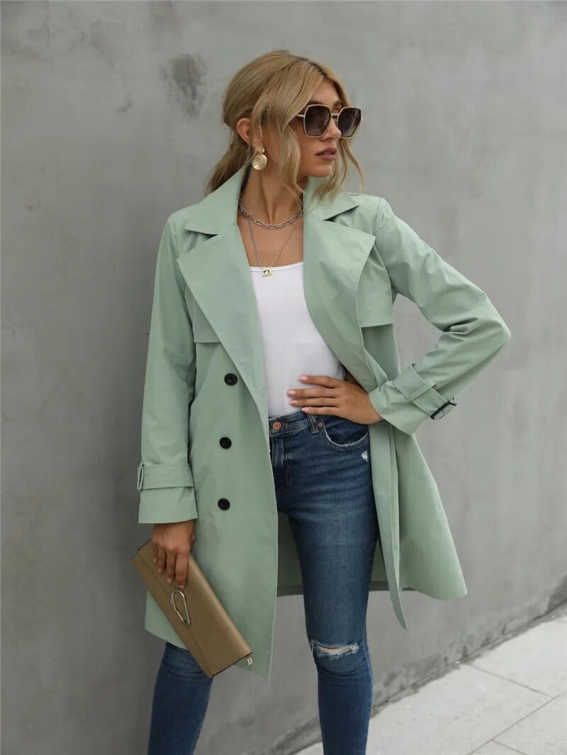 Slanke en stijlvolle trenchcoat voor dames | Isla