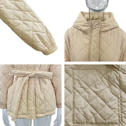 Trendy winterjas met capuchon voor dames  | Freya