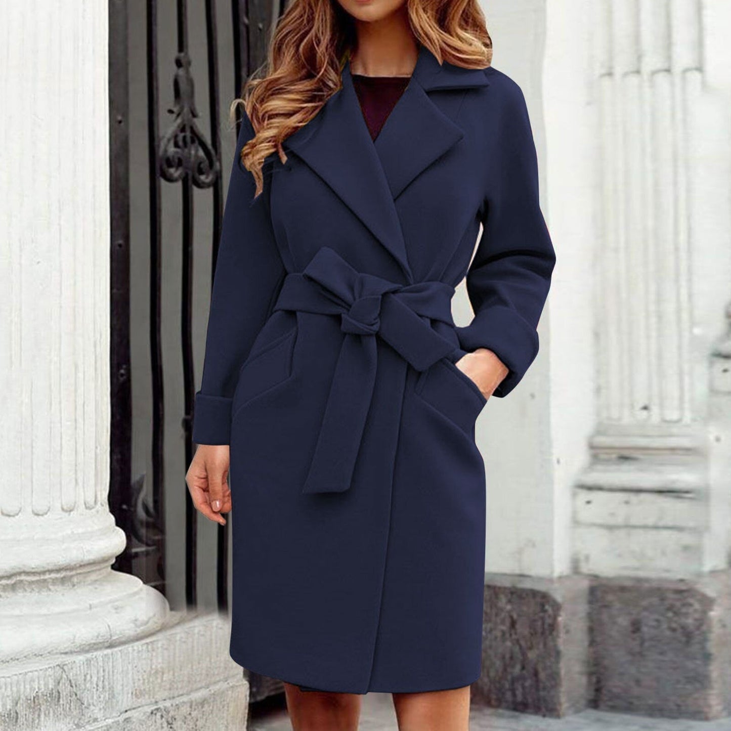 Vrouwen Lange Trenchcoat Winterjas | Una