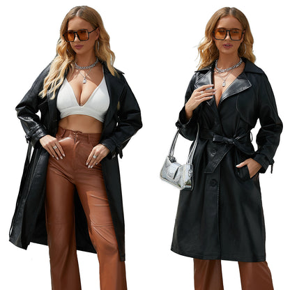 Trenchcoat van imitatieleer voor dames| Zara