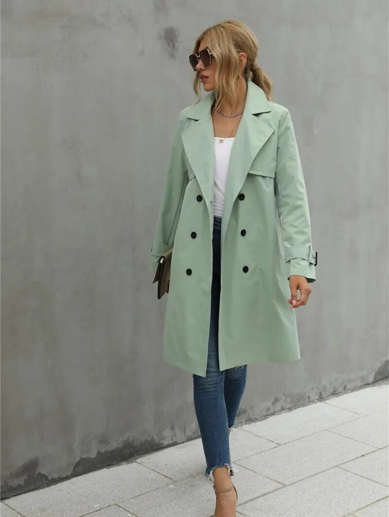 Slanke en stijlvolle trenchcoat voor dames | Isla