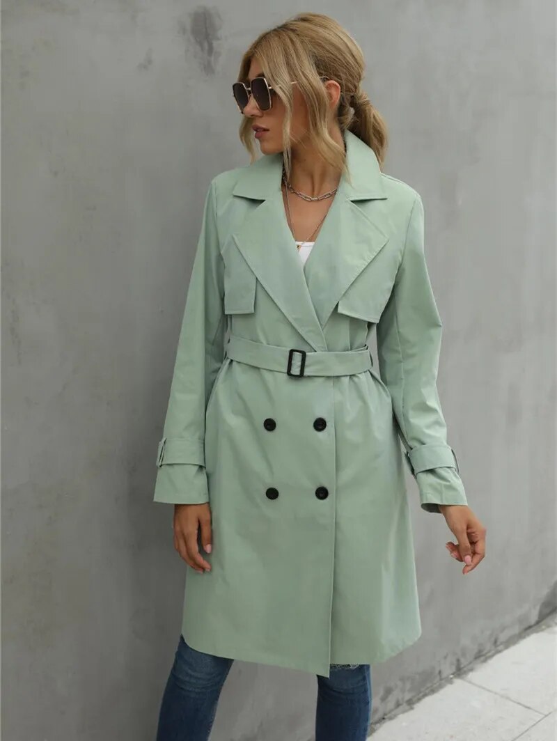 Slanke en stijlvolle trenchcoat voor dames | Isla