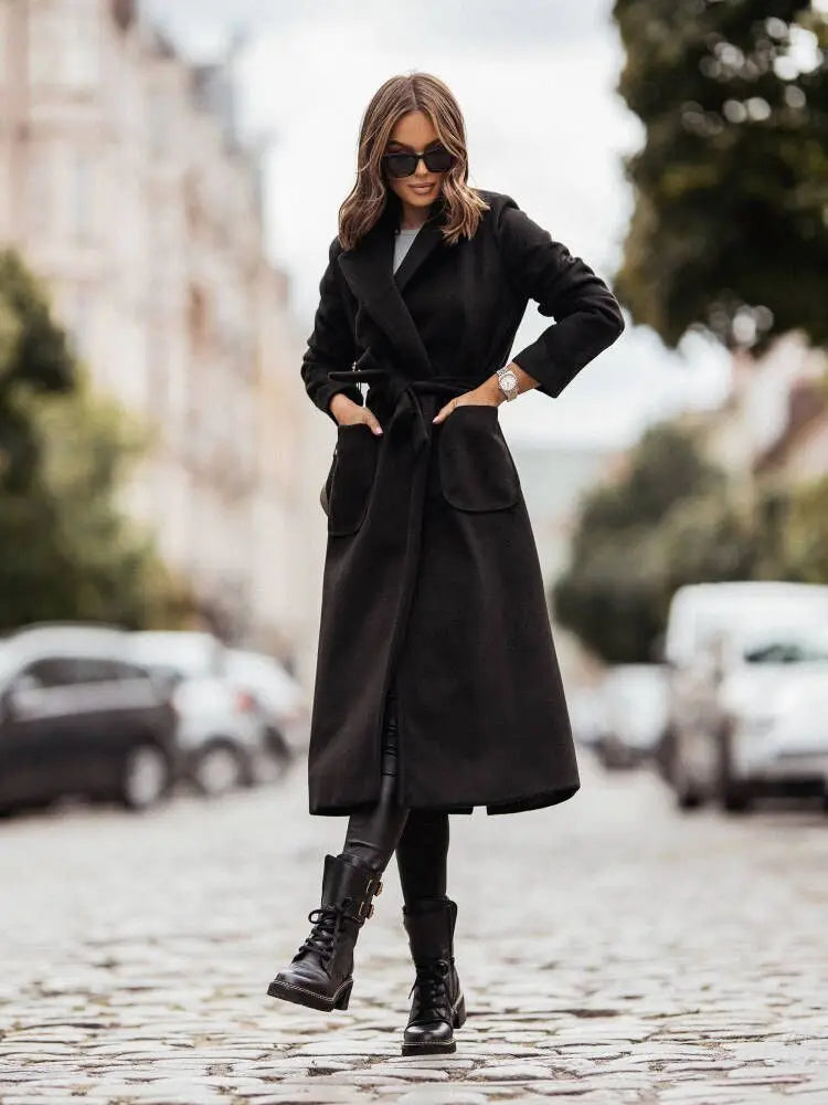 Minimalistische winter Trenchcoat voor dames | Matilda