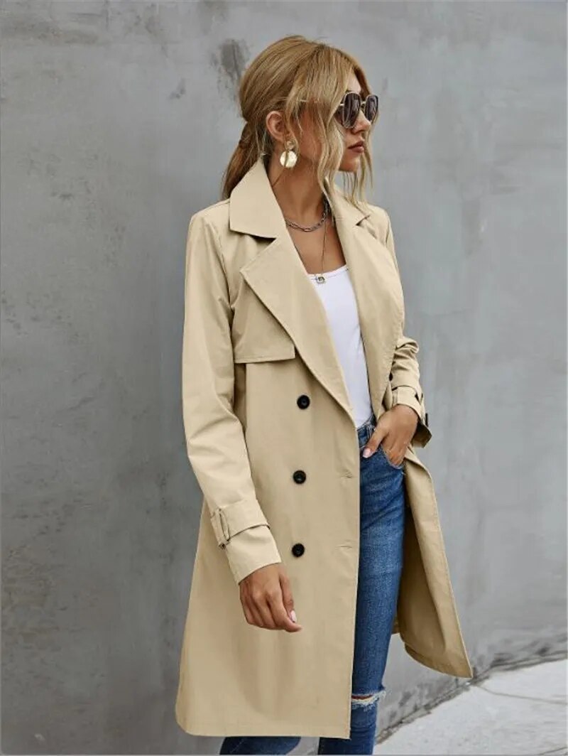 Slanke en stijlvolle trenchcoat voor dames | Isla