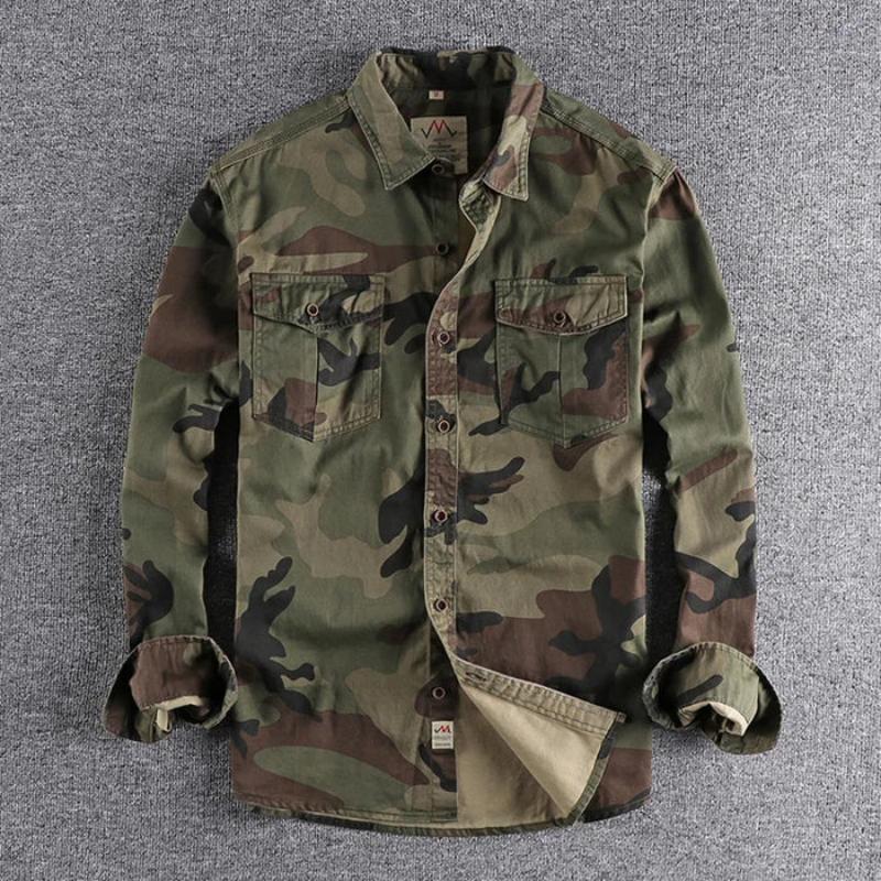 Camo stijl licht herenjas | Dion