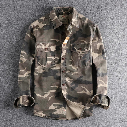 Camo stijl licht herenjas | Dion