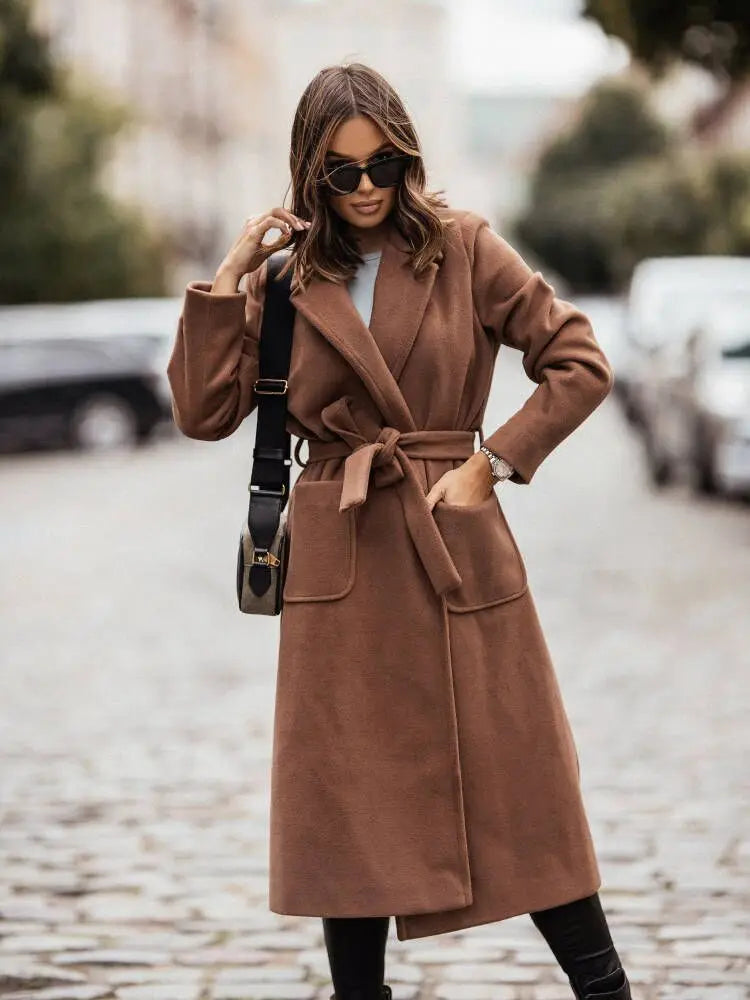 Minimalistische winter Trenchcoat voor dames | Matilda