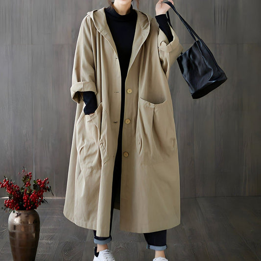 Comfortabele stijlvolle trenchcoat | Lila