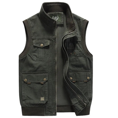 Heren Vintage Multi-Pockets Utility Vest | Daley