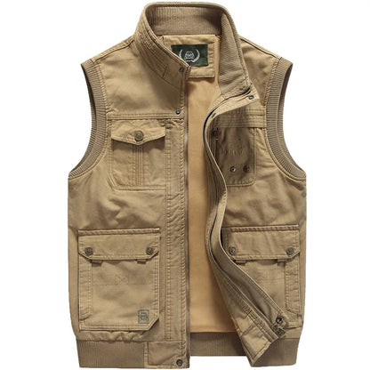 Heren Vintage Multi-Pockets Utility Vest | Daley