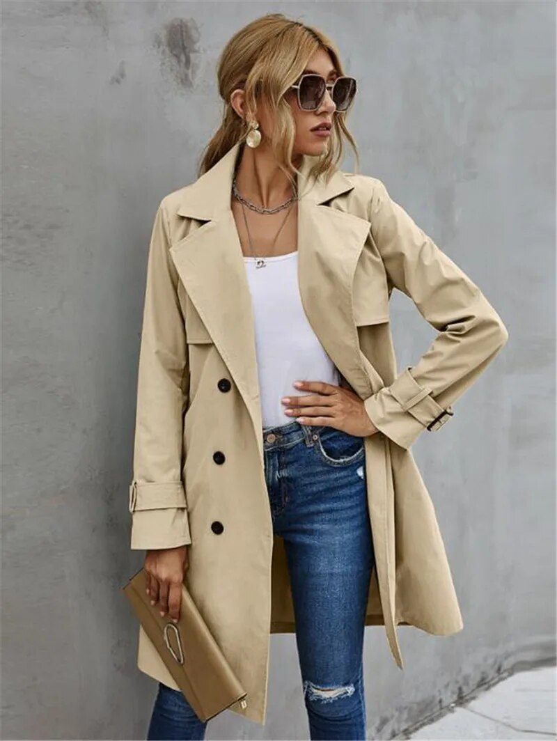 Slanke en stijlvolle trenchcoat voor dames | Isla