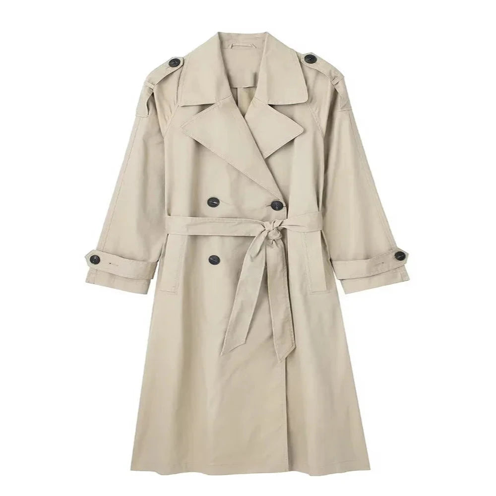 Modieuze chique trenchcoat voor de winter | Isabela