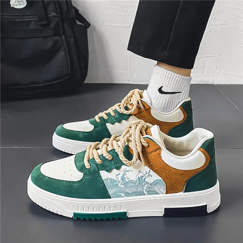 Ademende sneakers met veters | Fallon