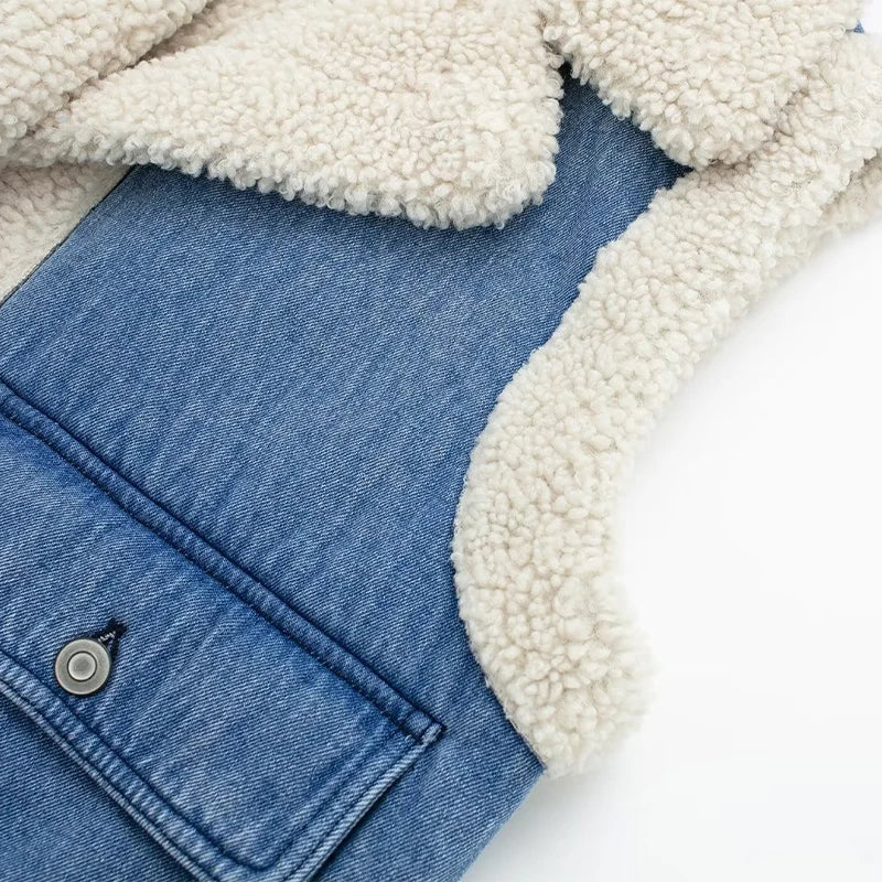 Casual winter denim damesjas | Lucie