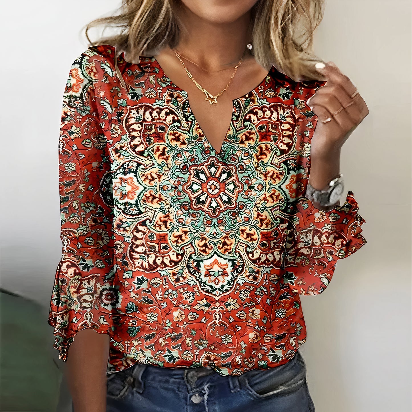 Zomerse top met print | Miya