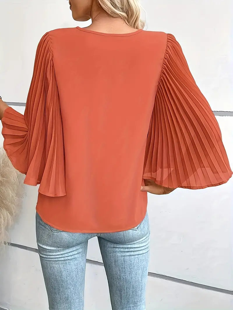 Casual blouse met V-hals | Sylvie